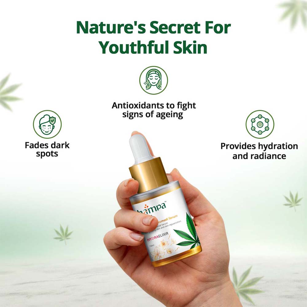 Hampa Vijaya Kumkumadi Serum, 15 ml - Image 4