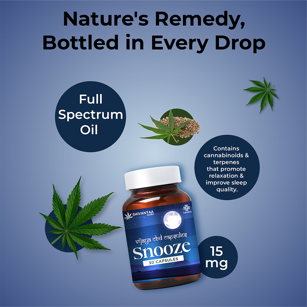 Shivantaa CBD Full Spectrum Snooze Capsule For Sleep, 10 Capsules - Image 7