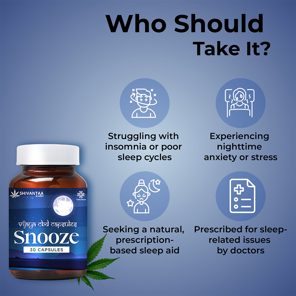 Shivantaa CBD Full Spectrum Snooze Capsule For Sleep, 10 Capsules - Image 6