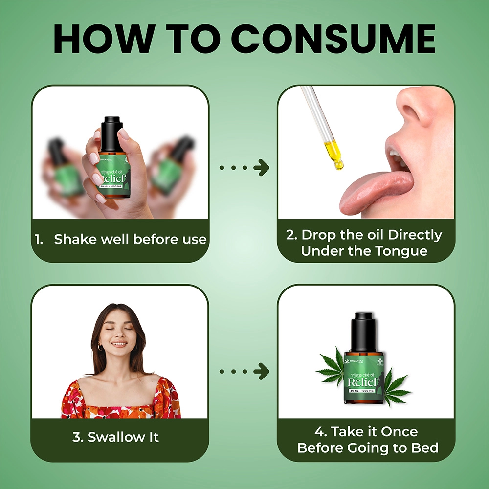 Shivantaa CBD Full Spectrum Relief Oil For Pain, 30 ML on itshemp.in