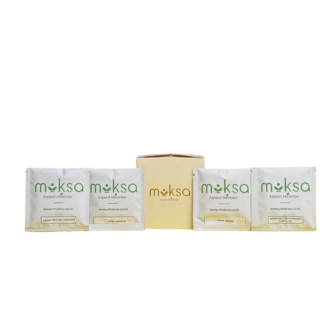 Moksa Hemp Seeds, Hemp Hearts, Protein Powder - Image 1