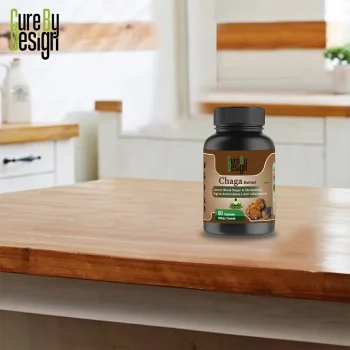 Cure By Design Superrsupps Chaga Mushroom Capsules, 60 Capsules on itshemp.in