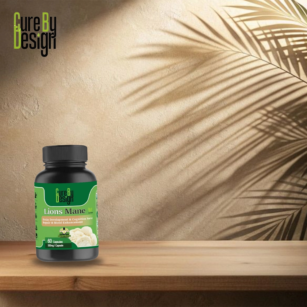 Cure By Design Superrsupps Lion Mane, 500 mg on itshemp.in