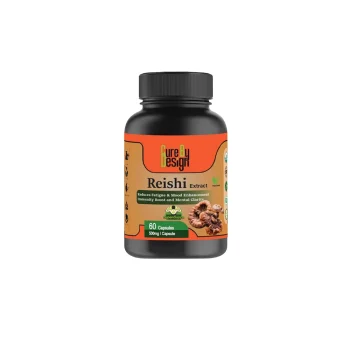 Cure By Design Superrsupps Reishi Mushroom Capsules, 500mg on itshemp.in