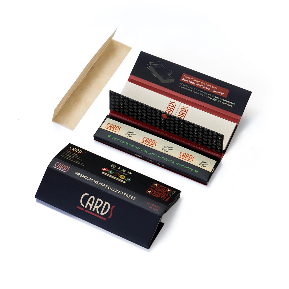 CARDS Premimum Rolling Paper, Cosmo Black on itshemp.in