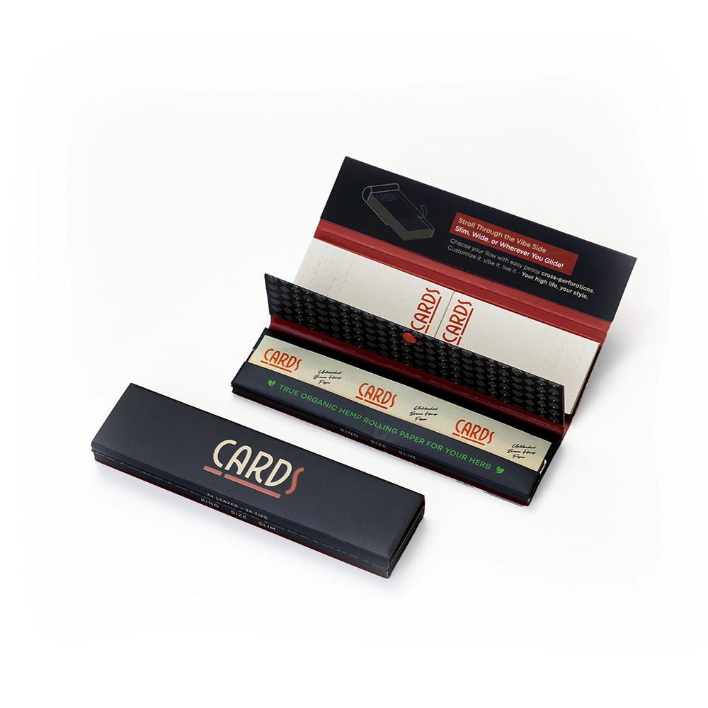 CARDS Premimum Rolling Paper, Cosmo Black on itshemp.in