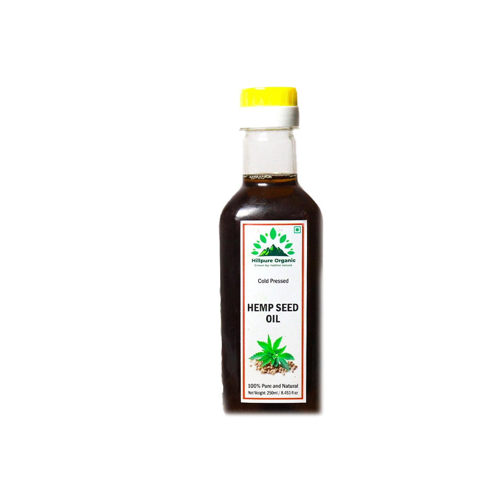 HO224003_6 Hillpure Organic Cold Pressed Hemp Seeds Oil, 65ml on itshemp.in