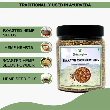 Hillpure Organic HimalayaTattva Roasted Hemp Seeds, 250 gm on itshemp.in