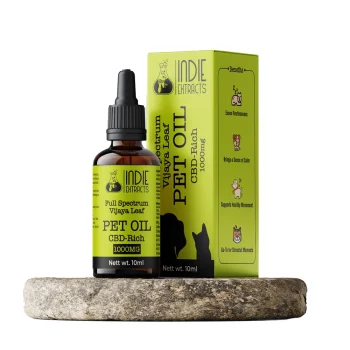 Indie Extracts Pet Oil, CBD-RICH, 1000MG on itshemp.in