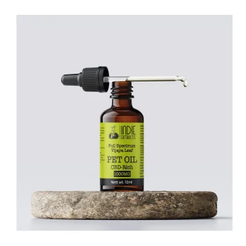 Indie Extracts Pet Oil, CBD-RICH, 1000MG on itshemp.in