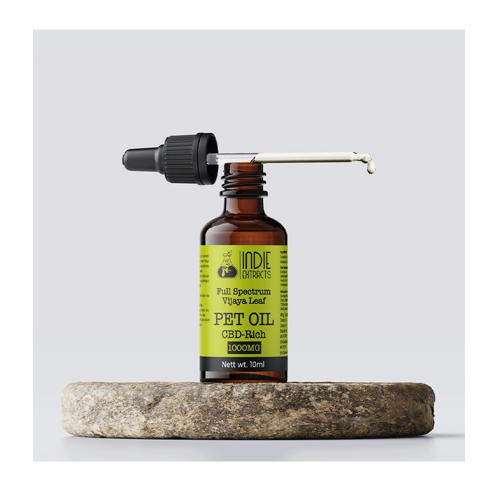 Indie Extracts Pet Oil, CBD-RICH, 1000MG on itshemp.in