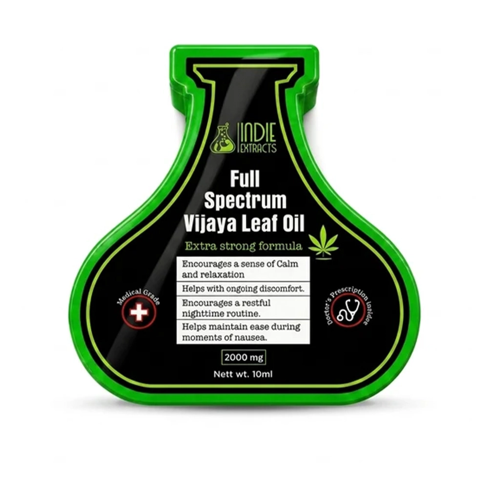 IE156019_12 Indie Extracts Full Spectrum Vijaya Leaf Oil, 2000MG, (frost mint) - Image 1