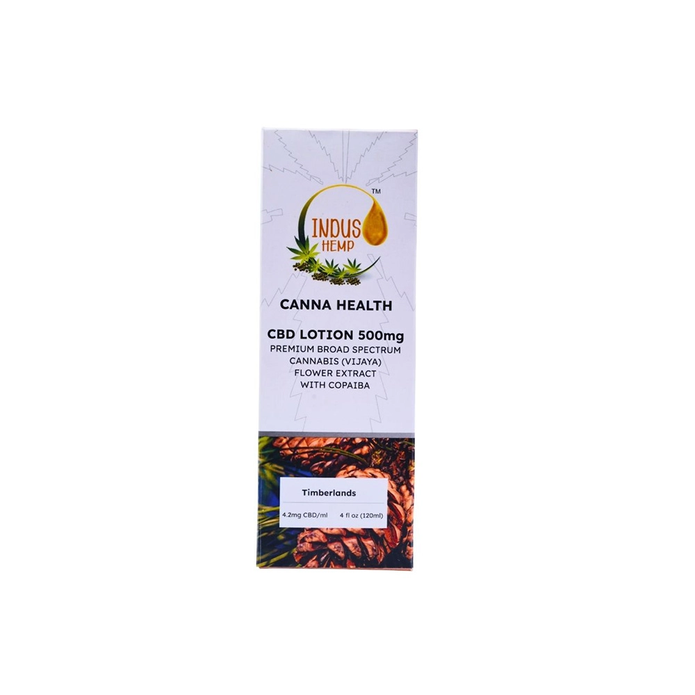 IndusHemp Canna Health CBD Lotion 500mg – Timberlands, 120ml on itshemp.in