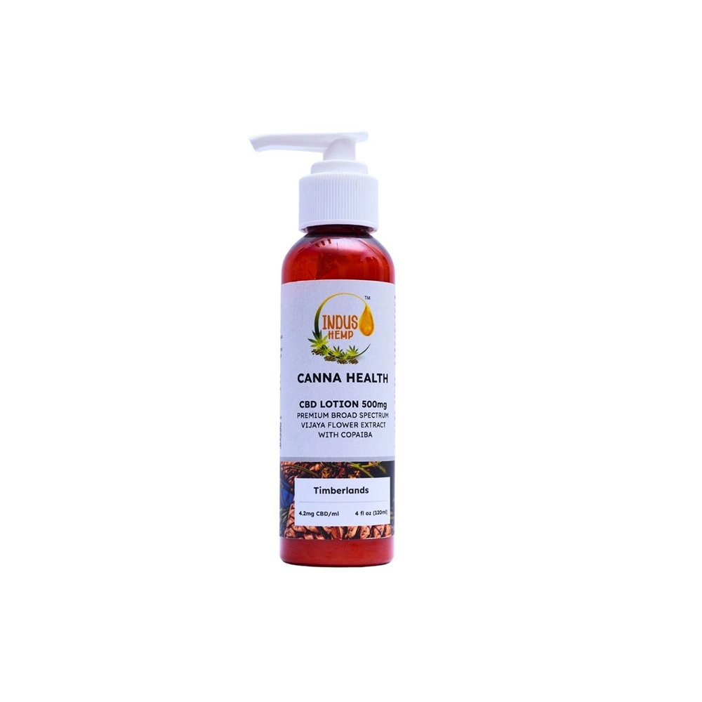 IH127038_2 IndusHemp Canna Health CBD Lotion 500mg – Timberlands, 120ml on itshemp.in
