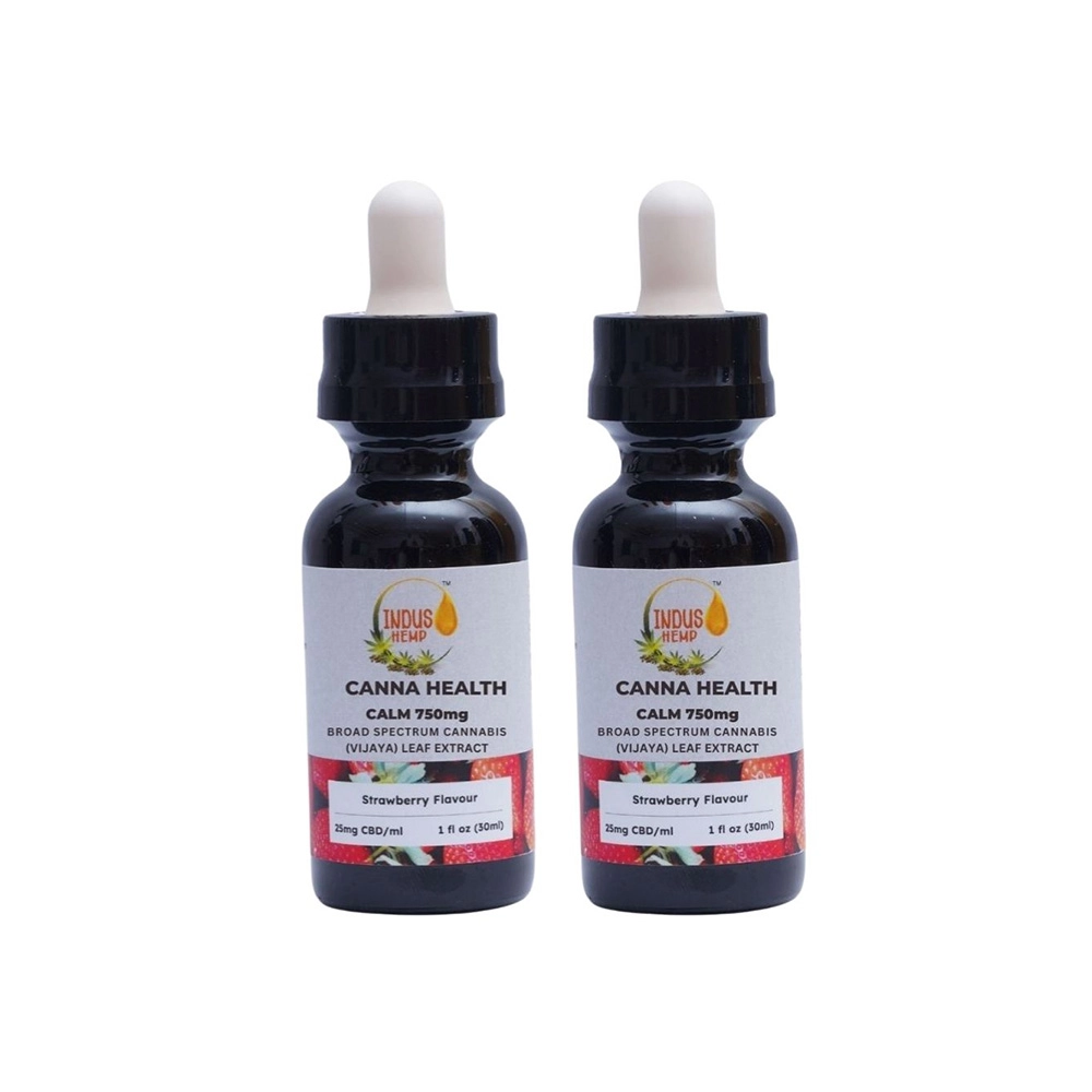 IH127040_2 IndusHemp Canna Health CBD 750mg – Strawberry Flavour, Combo Pack of 2, (30ml) on itshemp.in
