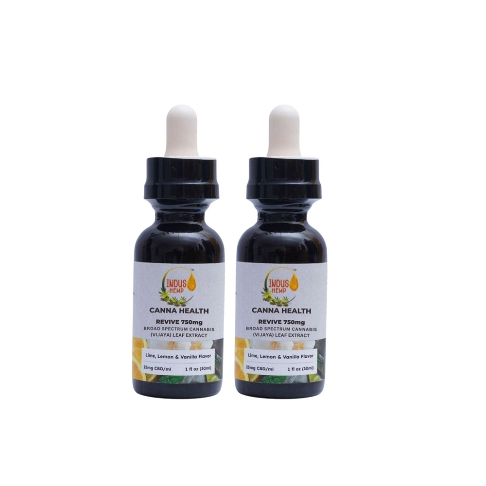 IH127046_2 IndusHemp Canna Health CBD Revive 750mg – Peppermint & Lime Flavour, Combo Pack of 2, 30ml - Image 1