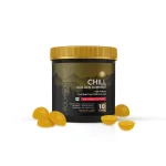 Polyherbs CHILL Golden Super Strong CBD THC  Gummies 250mg Per Gummy, (1:5)