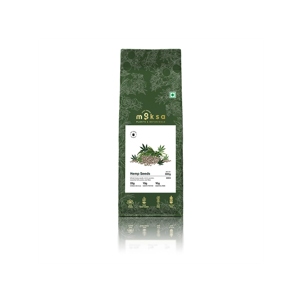 1_1 Moksa Hemp Seeds, 300gm - Image 1