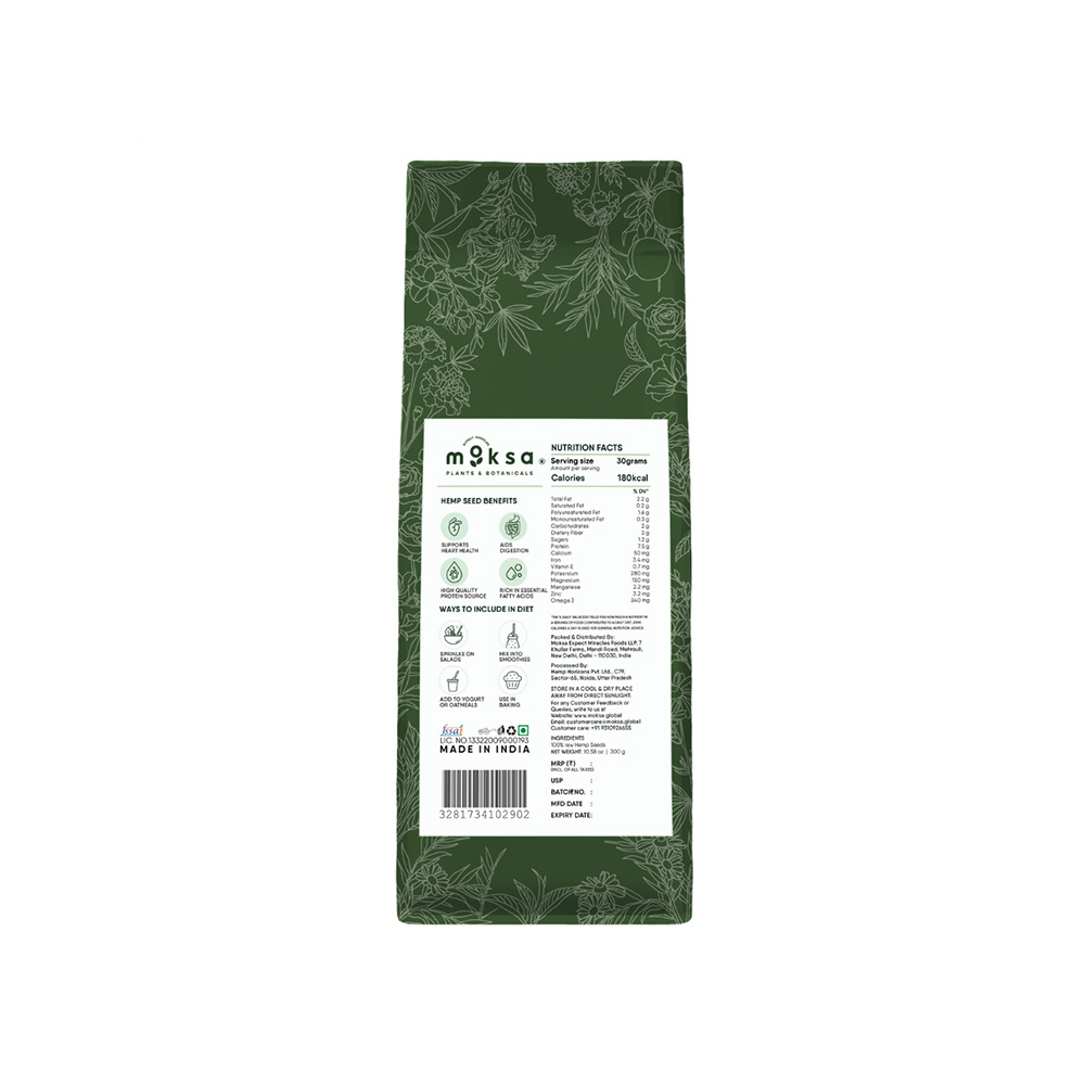 Moksa Hemp Brown Rice Protein Powder, 300 gm - Image 3