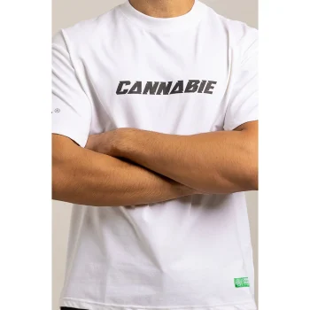 Cannabie Classic Hemp T-Shirt Oversized, White on itshemp.in