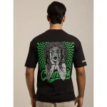 Cannabie Circus Hemp T-Shirt Oversized, Black - Image 2