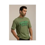Cannabie Circus Hemp T-Shirt Oversized, Green - Image 6