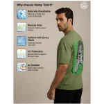 Cannabie Circus Hemp T-Shirt Oversized, Green - Image 7