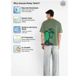 Cannabie Get Your Greens Hemp T-Shirt Oversized, Green - Image 3