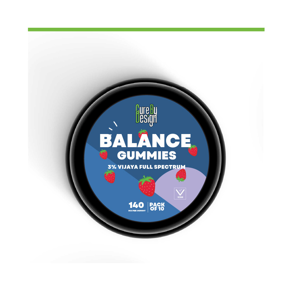 Cure By Design Balance CBD Gummies, 1400mg (3%) - Image 3