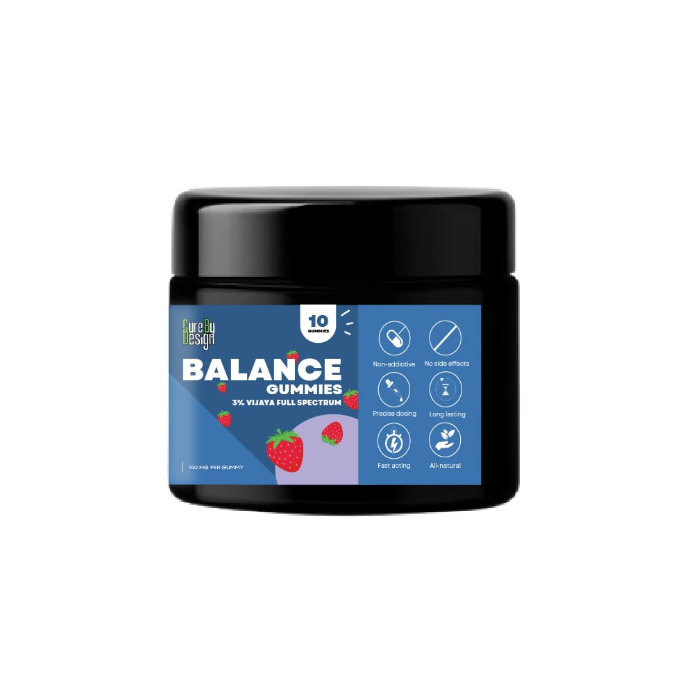 CD033114_9 Cure By Design Balance CBD Gummies, 1400mg (3%) - Image 1