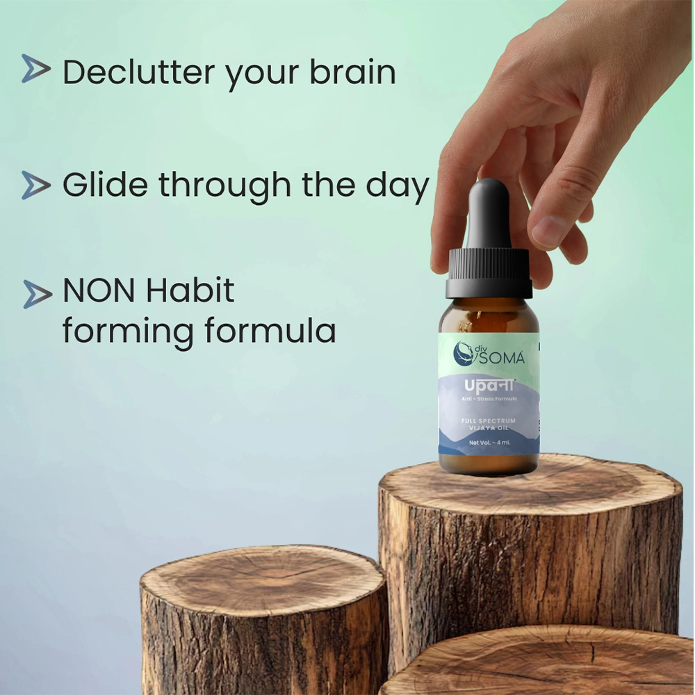 Divsoma Upana Stress Relief CBD Oil, (1ml-4 ml) on itshemp.in