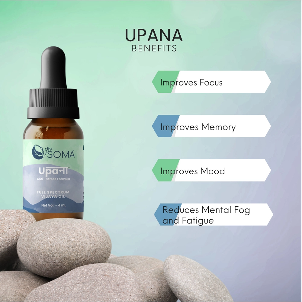 Divsoma Upana Stress Relief CBD Oil, (1ml-4 ml) on itshemp.in