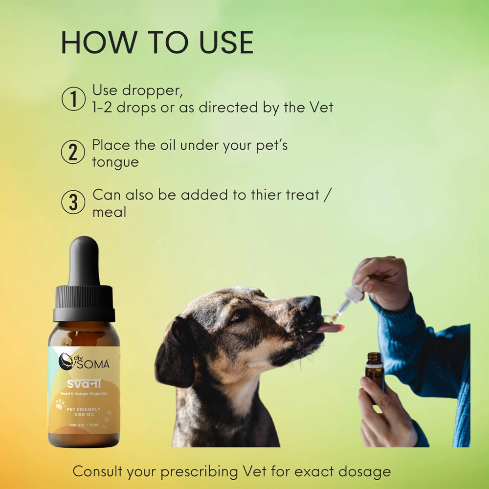 Divsoma Svana Pet Friendly CBD Oil, 4ml on itshemp.in