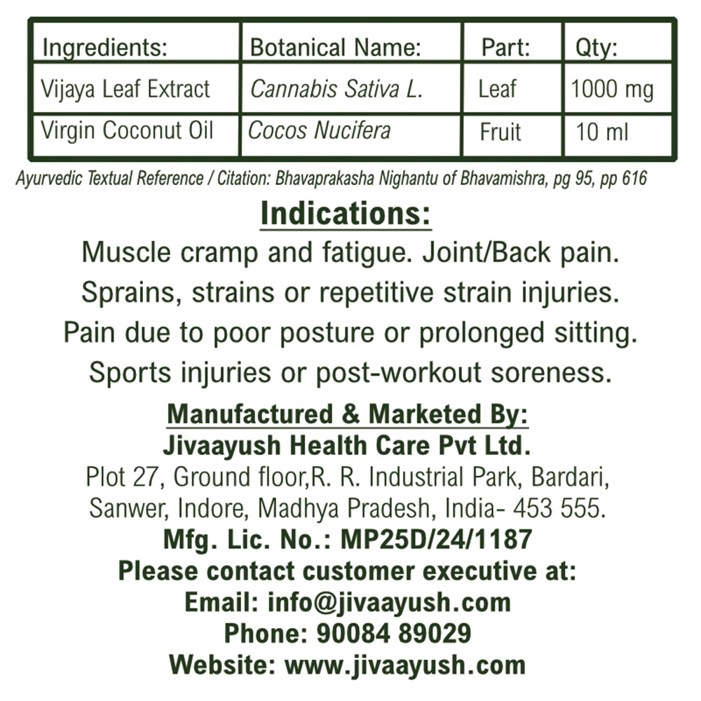 Jiva Shantha, Roll On, 1000mg/10 ml on itshemp.in