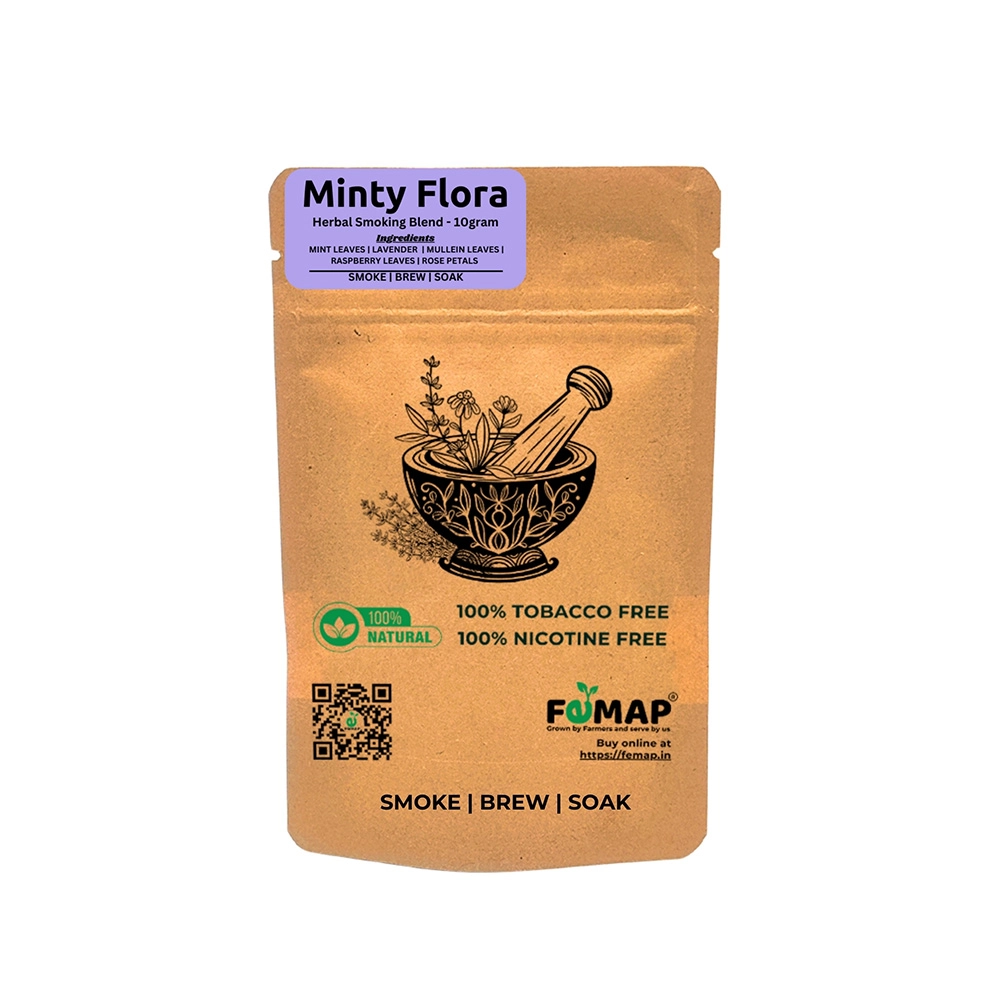 Femap Minty Flora Herbal Herbal Smoking blend, 10 gm on itshemp.in