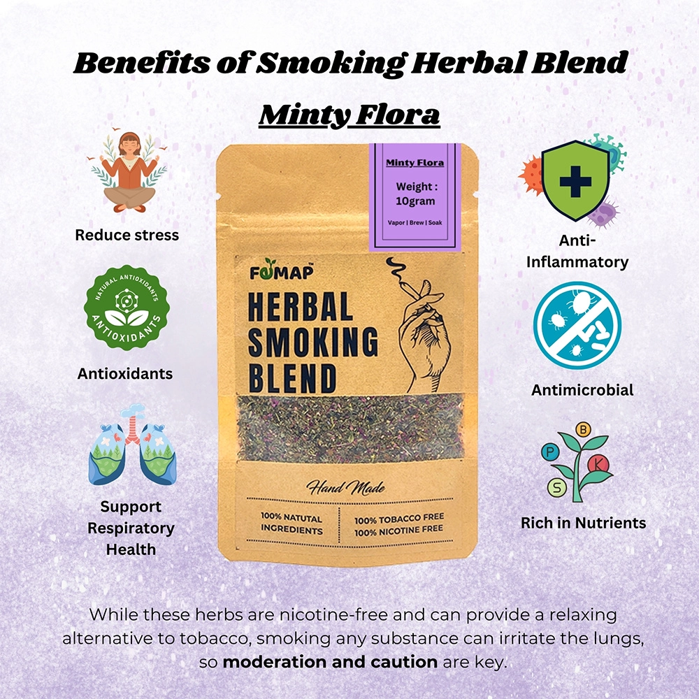 Femap Minty Flora Herbal Herbal Smoking blend, 10 gm on itshemp.in