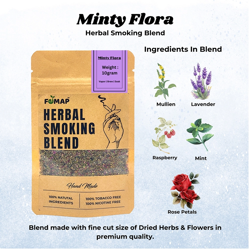 Femap Minty Flora Herbal Herbal Smoking blend, 10 gm on itshemp.in
