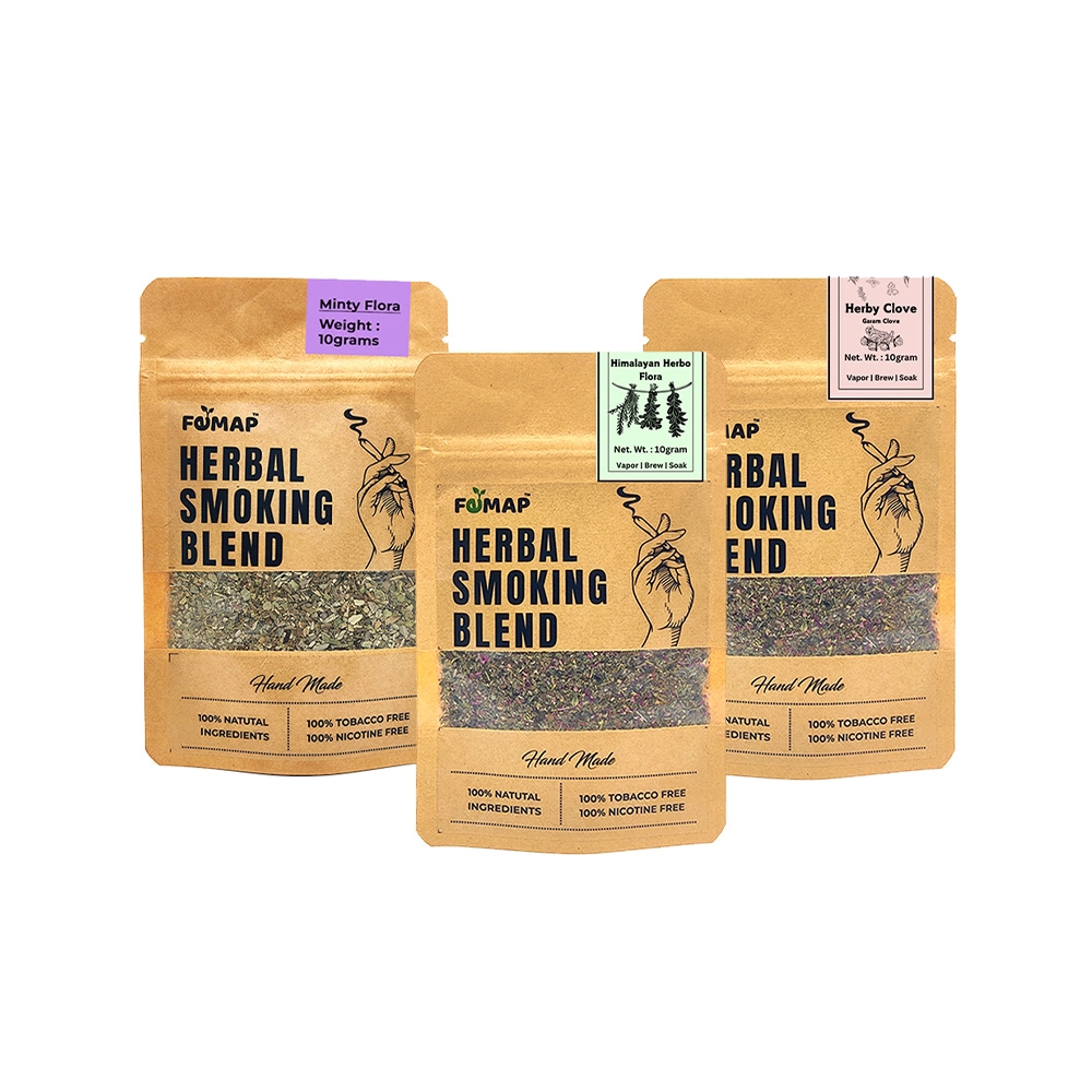 FM238005_3 Femap Minty Flora, Himalayan Herbo Flora & Herby Clove Herbal Smoking Blends, Combo (Pack of 3) - Image 1