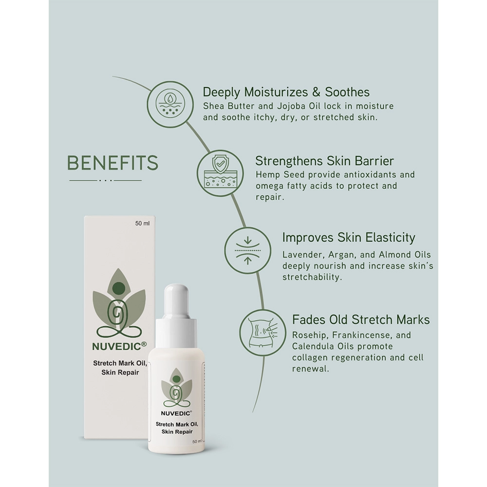 Nuvedic Stretch Mark Oil, 50 ml - Image 4