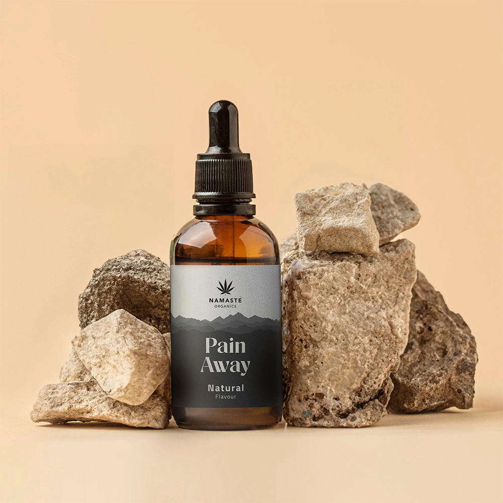 Namaste Organics Pain Away Oral Oil, 10ml / 1500mg on itshemp.in