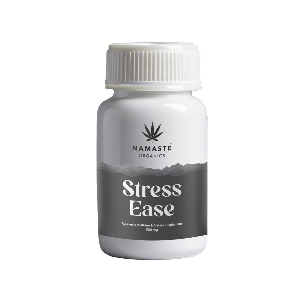 Namaste Organics Stress Ease Tablets, 50mg on itshemp.in
