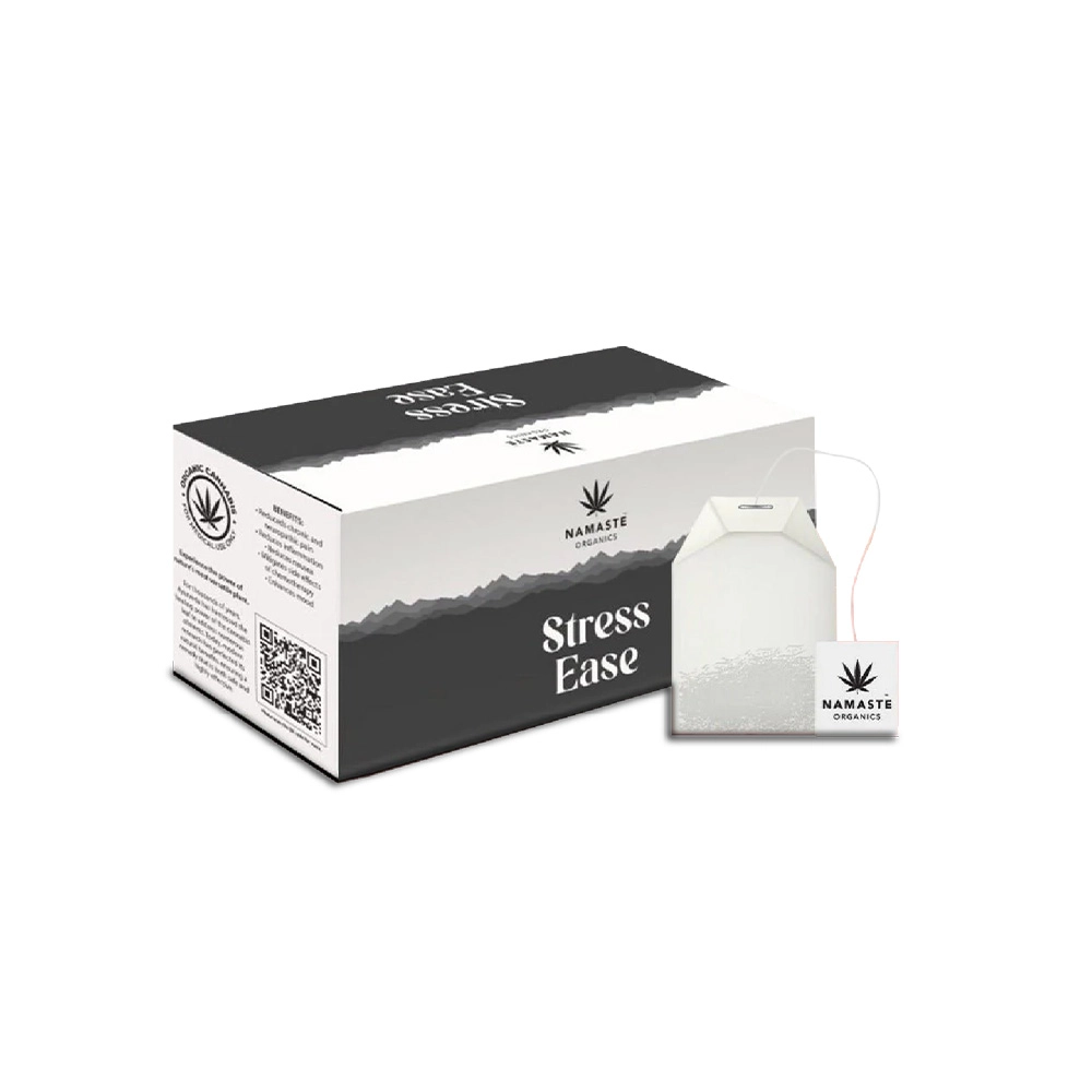 NO240008_1 Namaste Organics - Stress Ease Herbal Tea, 75gm / 25mg on itshemp.in