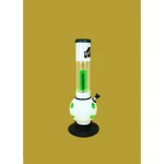 Kiick As Acrylic Bong Happy Percolator, White, 30cm on itshemp.in