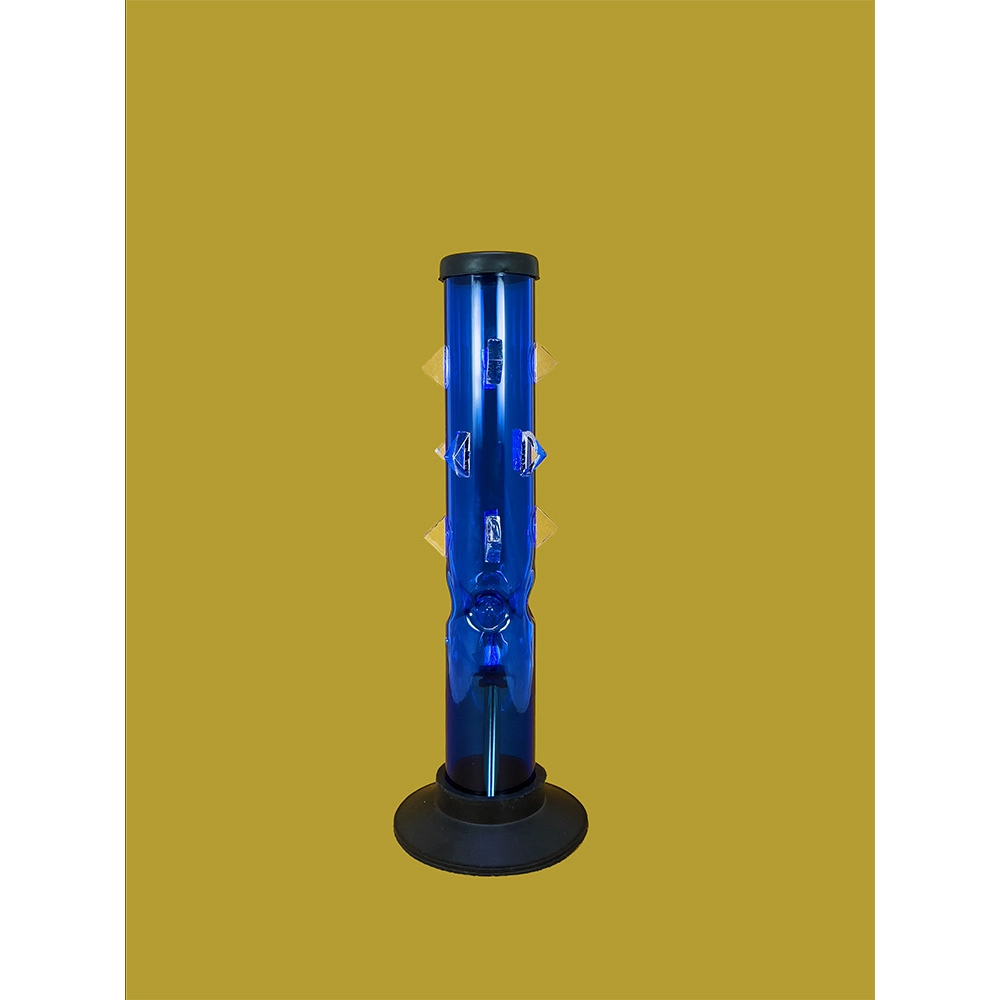 Kiick As Acrylic Bong Cactus Grip, Blue, 30cm on itshemp.in