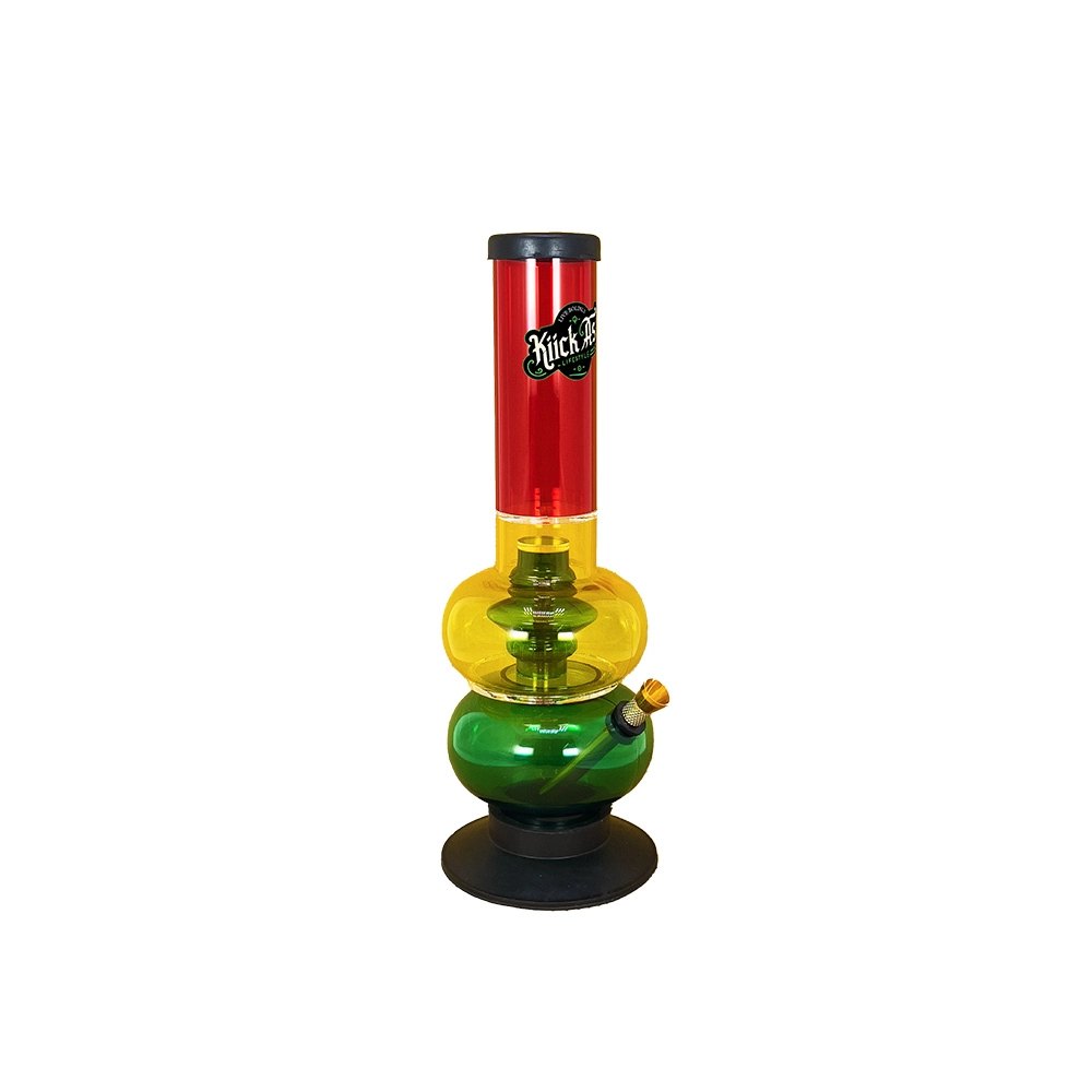 Kiick As Rasta Inception Percolator Acrylic Bong – 12" Inch on itshemp.in