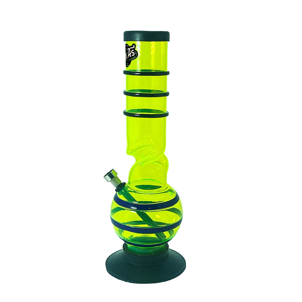 Kiick As Acrylic Bong Royal Sphere, Yellow, 30cm on itshemp.in
