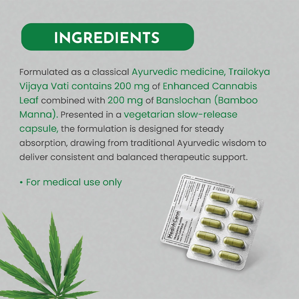 Medicann Trailokya Vijaya Vati Capsules, 450 mg - Image 3