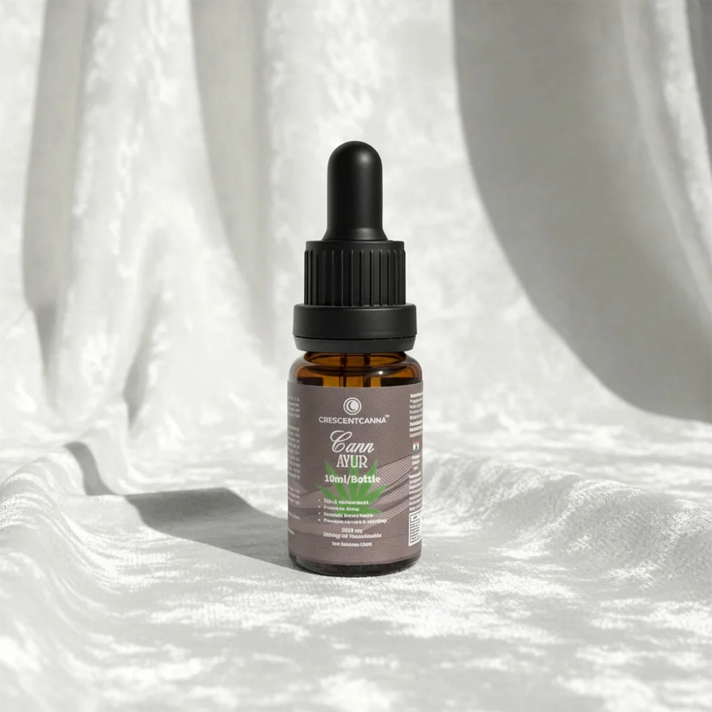 Crescent Cann Ayur Pure CBD Oil Drops, 10ml on itshemp.in