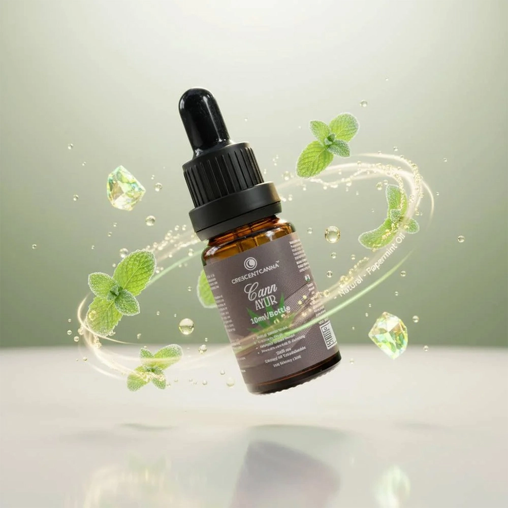 Crescent Cann Ayur Pure CBD Oil Drops, 10ml on itshemp.in