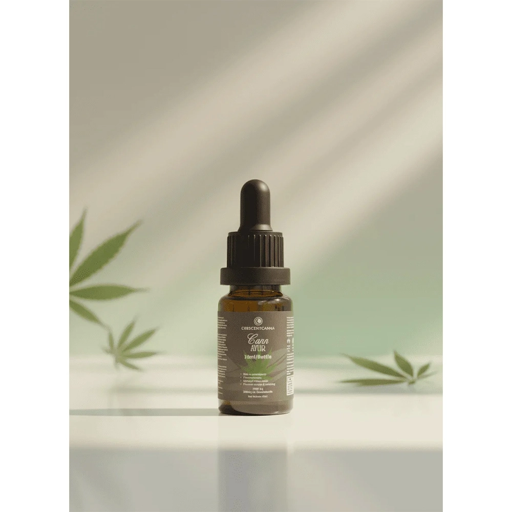 Crescent Cann Ayur Pure CBD Oil Drops, 10ml on itshemp.in